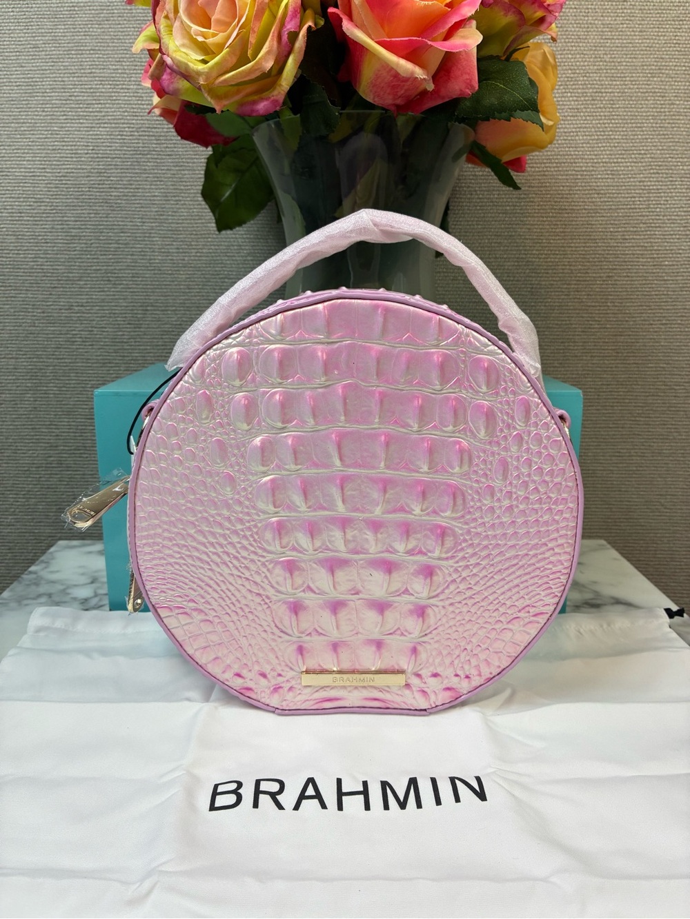 Brahmin Rose Water Melbourne Pink Lane Crossbody Bag - NWT Rare Style 🔥